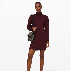 Lululemon Sweater Dress, Size Medium, Burgundy